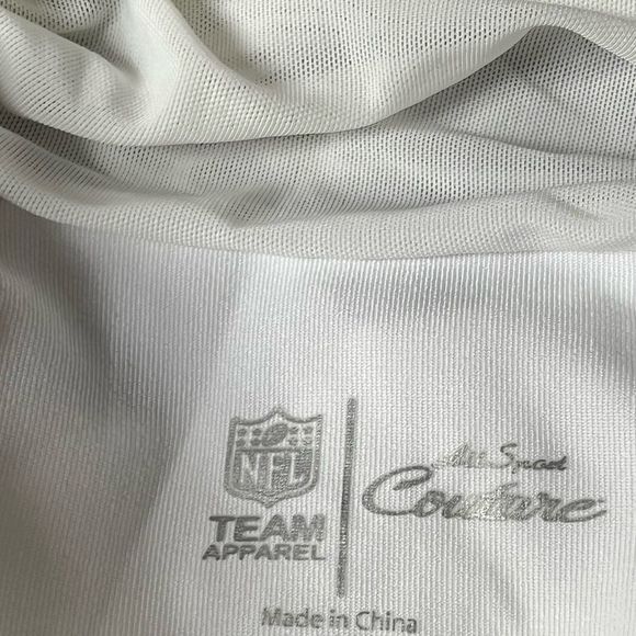 NFL Team Apparel Kansas City Chiefs Mesh Neck Long Sleeve Top White XSmall Large - Picture 4 of 10